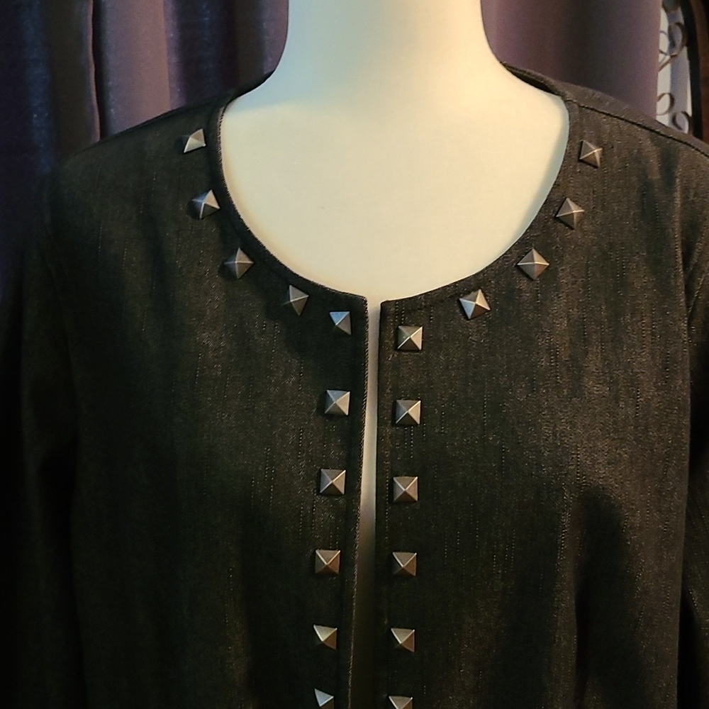 New York Clothing Co studded jacket - Picture 4 of 8